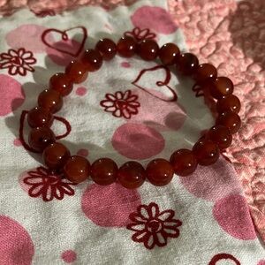 Chic Red Beaded Bracelet